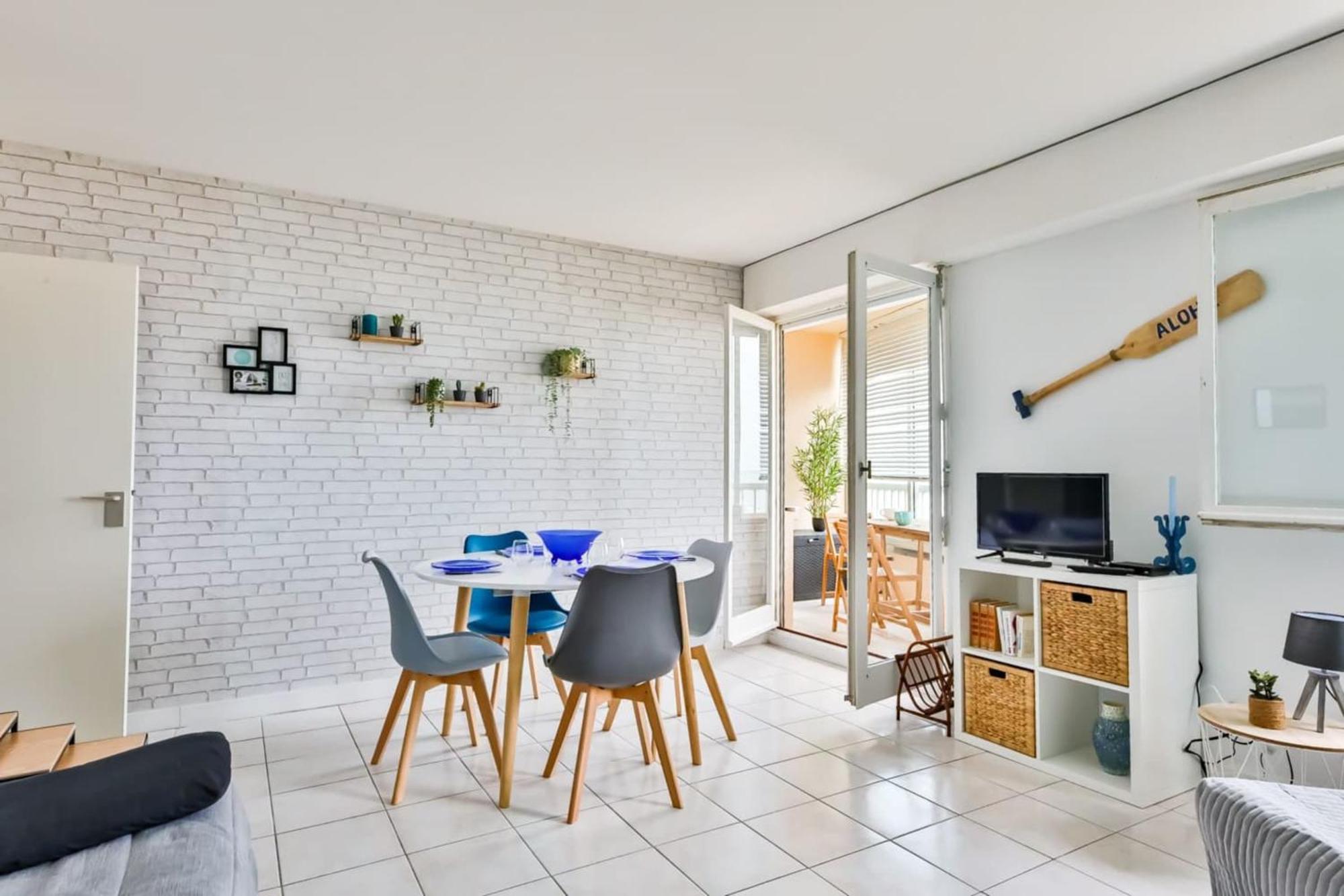 Apartamento Horizon - Sejour Cocooning Vue Mer Saint-Jean-de-Monts Exterior foto