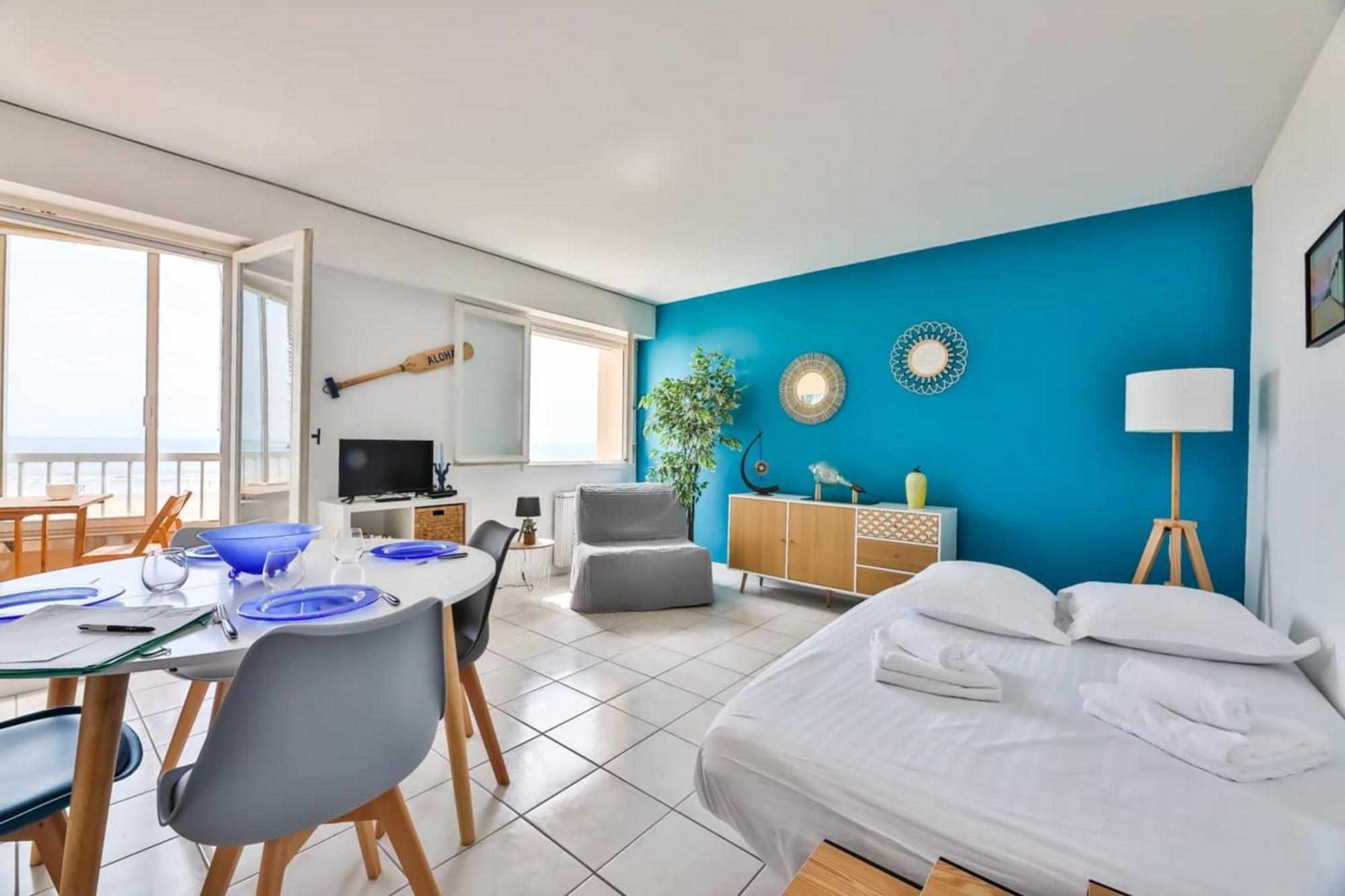 Apartamento Horizon - Sejour Cocooning Vue Mer Saint-Jean-de-Monts Exterior foto
